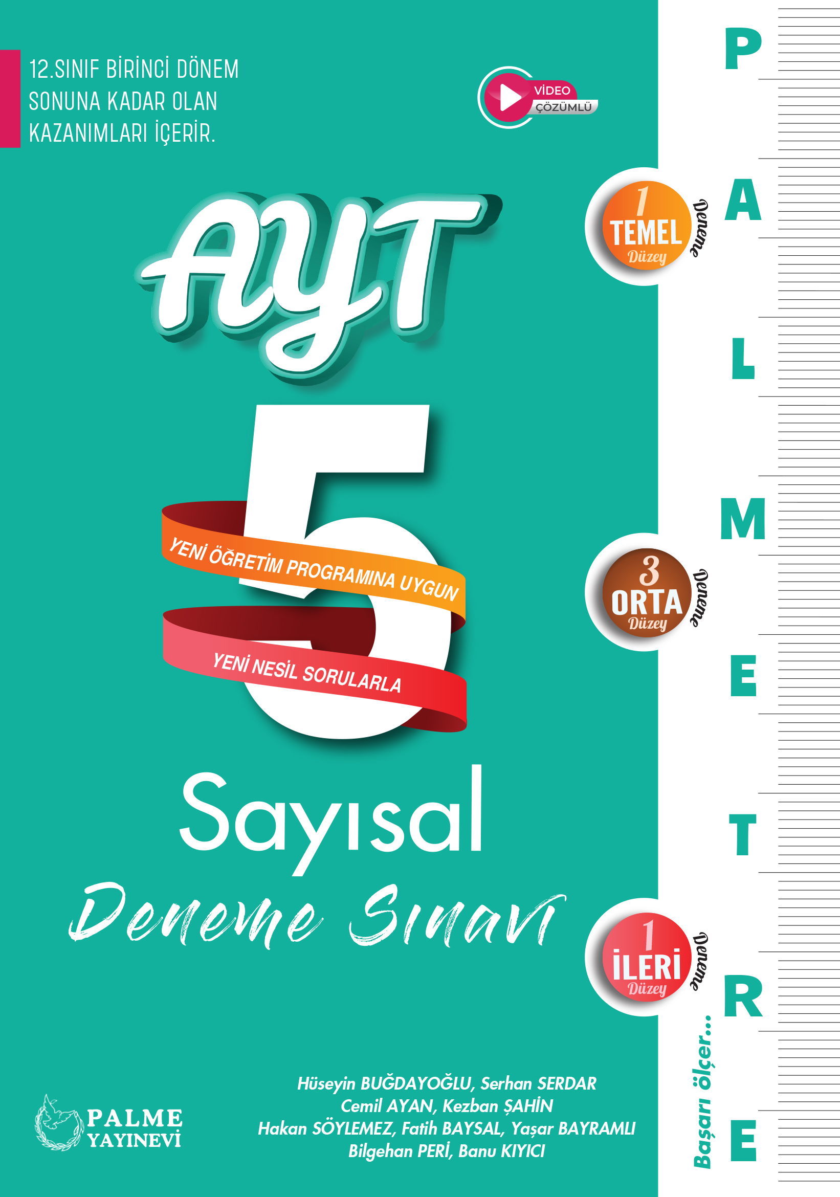 AYT Palmetre 5 Lı̇ Deneme Sayısal Deneme Sınavı kapak görseli